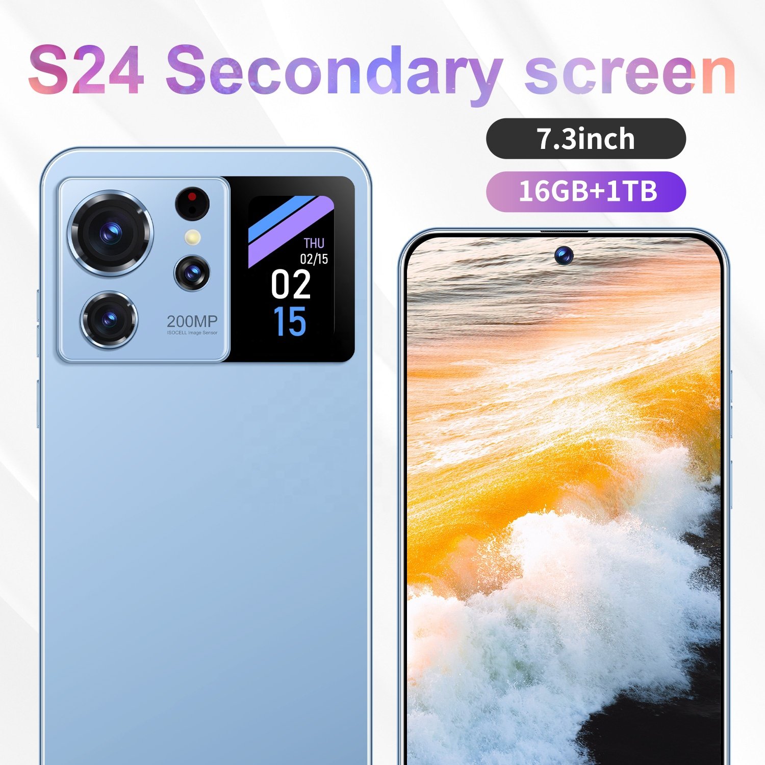 2024 Original S24 Secondary screen phone Smartphone 16+1TB Mobile Phone Cell Gaming Phone 5G smartphone 3G&4G smartphone